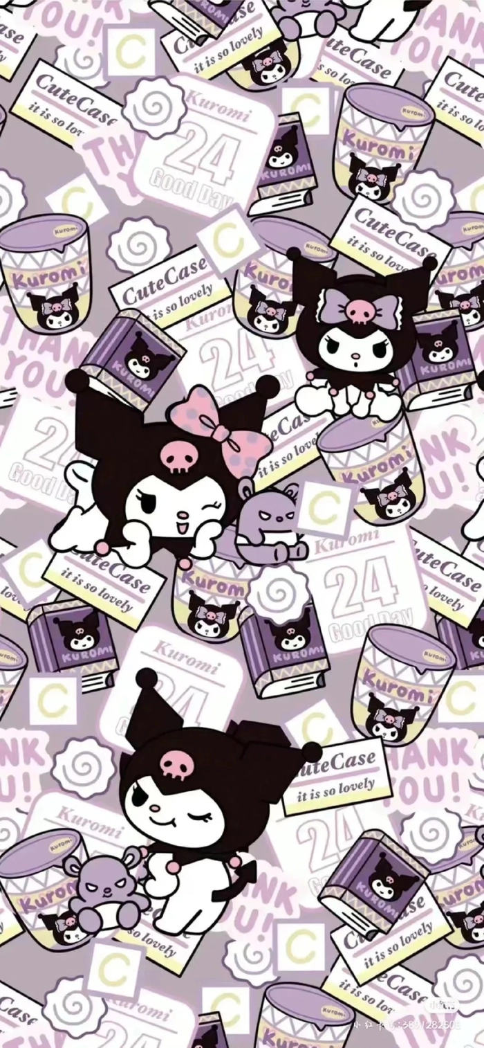 Hình ảnh Kuromi anime cute đậm chất Sanrio