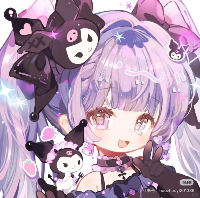 Hình ảnh Kuromi anime cute đáng yêu nhất