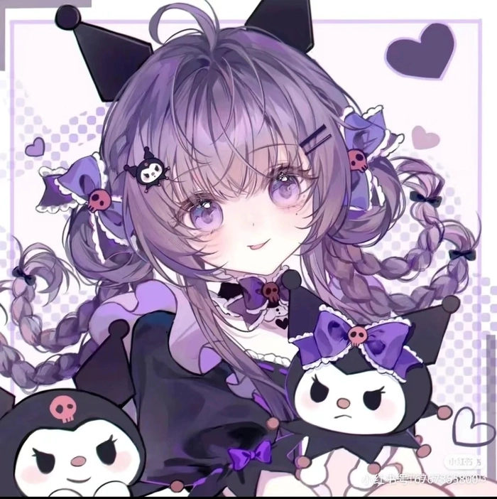 Hình ảnh Kuromi anime dễ thương cuốn hút