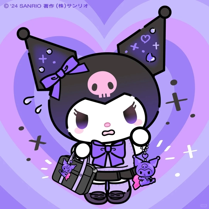 Hình ảnh Kuromi anime dễ thương đáng yêu