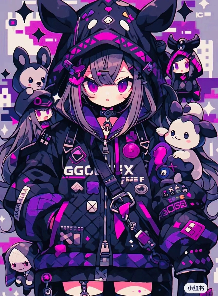 Hình ảnh Kuromi anime ngầu cực dễ thương