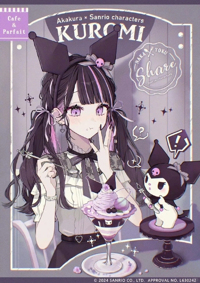 Hình ảnh Kuromi anime ngầu đáng yêu tự nhiên