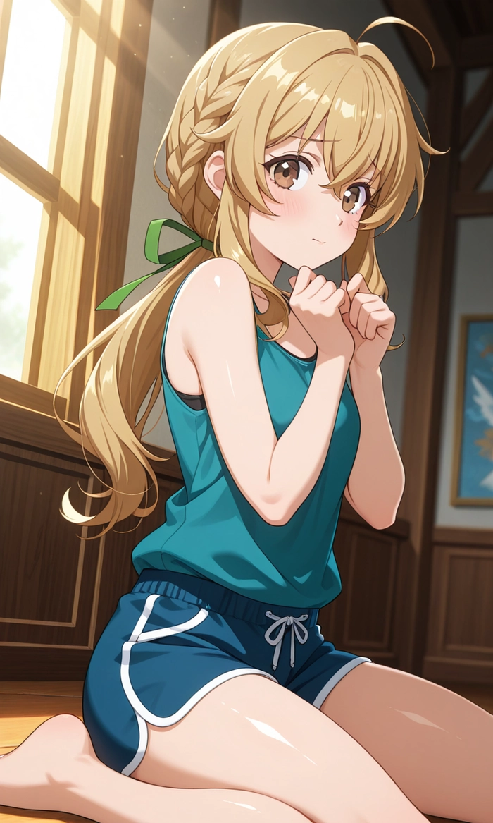 Hình ảnh anime gái cute rạng rỡ