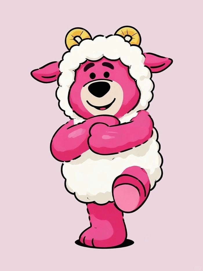 Hình ảnh gấu hồng Lotso