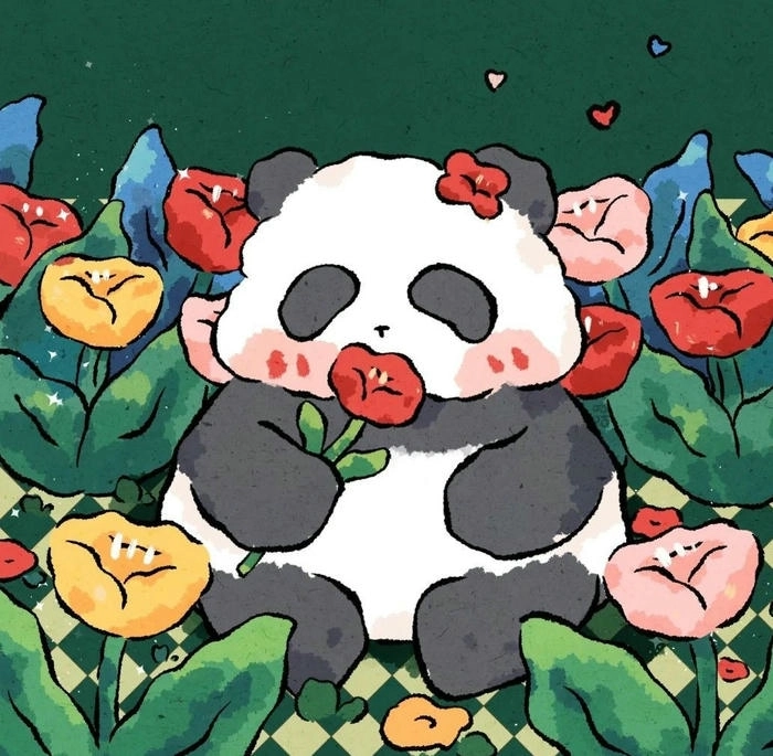 Hình ảnh gấu trúc anime đáng yêu