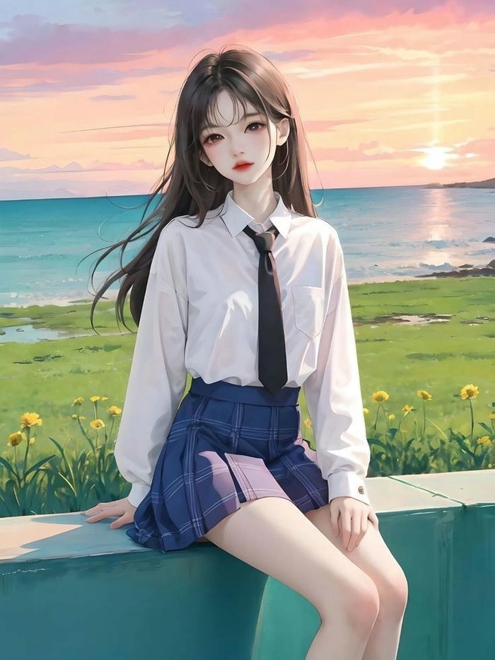 Hình anime nữ học sinh đáng yêu nhất