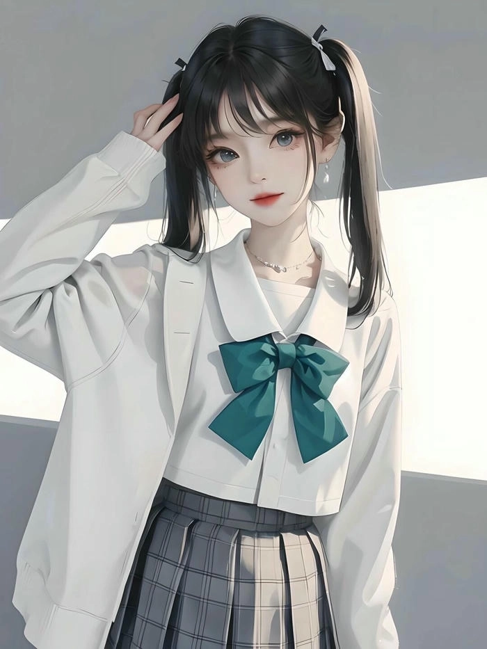 Hình anime nữ học sinh dễ thương nhất