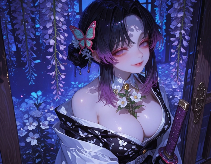 Kochou Shinobu anime đẹp dịu dàng