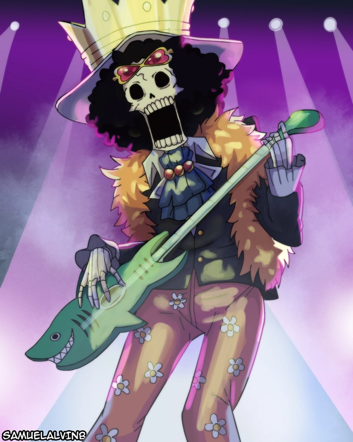 Ảnh Brook nổi bật trong One Piece