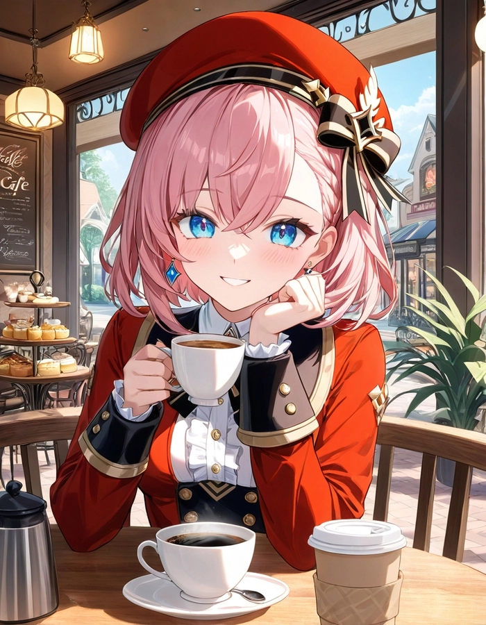 Ảnh Charlotte Genshin làm hình nền