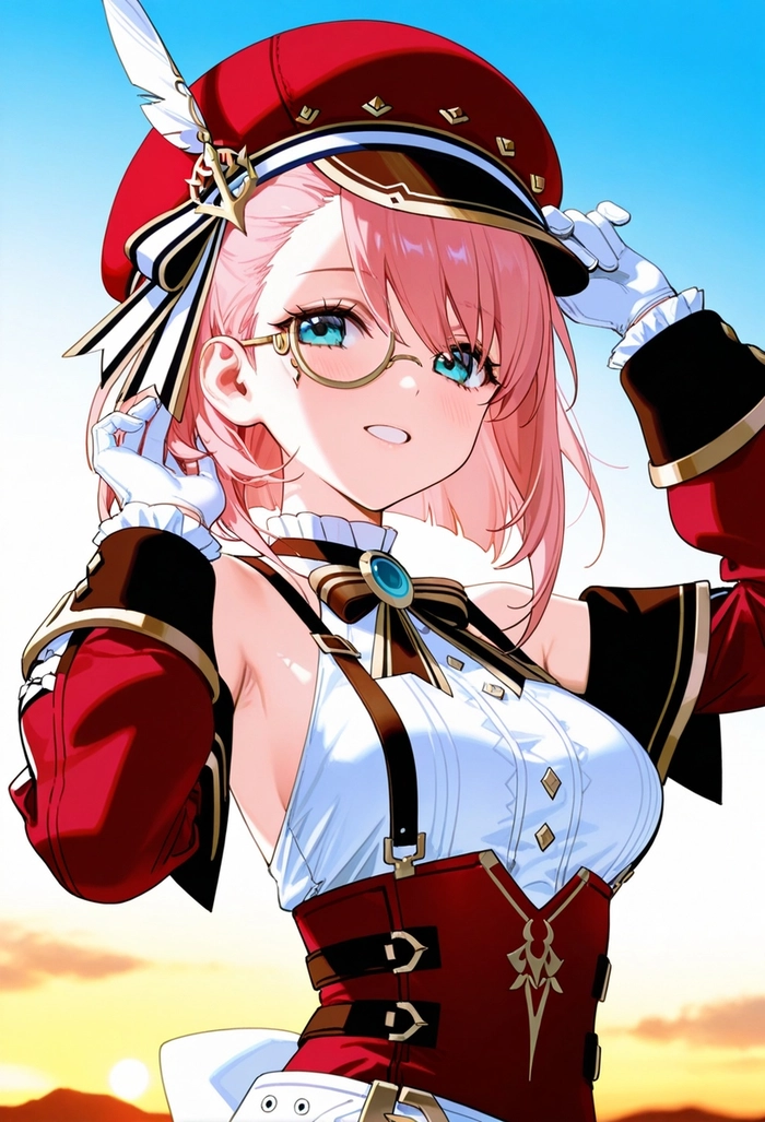 Ảnh Charlotte Genshin phong cách