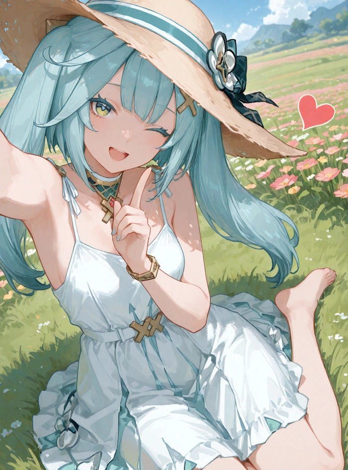 Ảnh Faruzan Genshin tone xanh đẹp