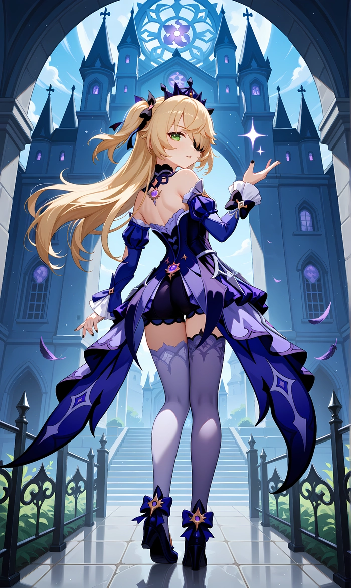 Ảnh Fischl gợi cảm trong Genshin Impact