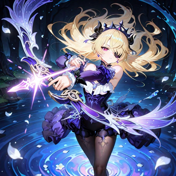 Ảnh Fischl sexy cực chất nghệ thuật