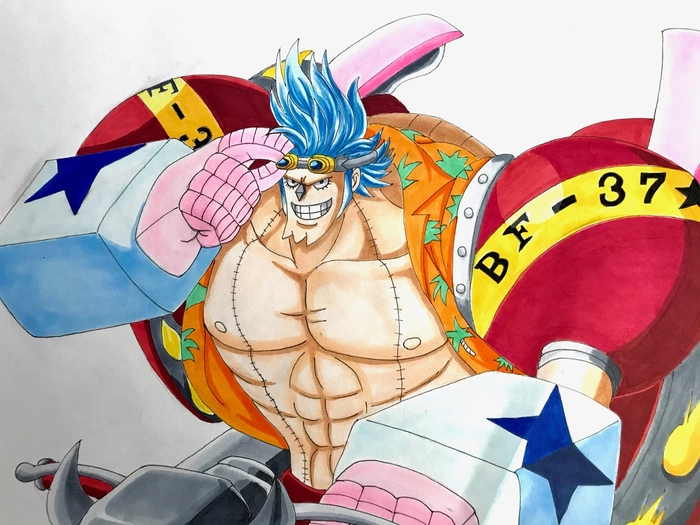 Ảnh Franky chiến đấu mạnh mẽ