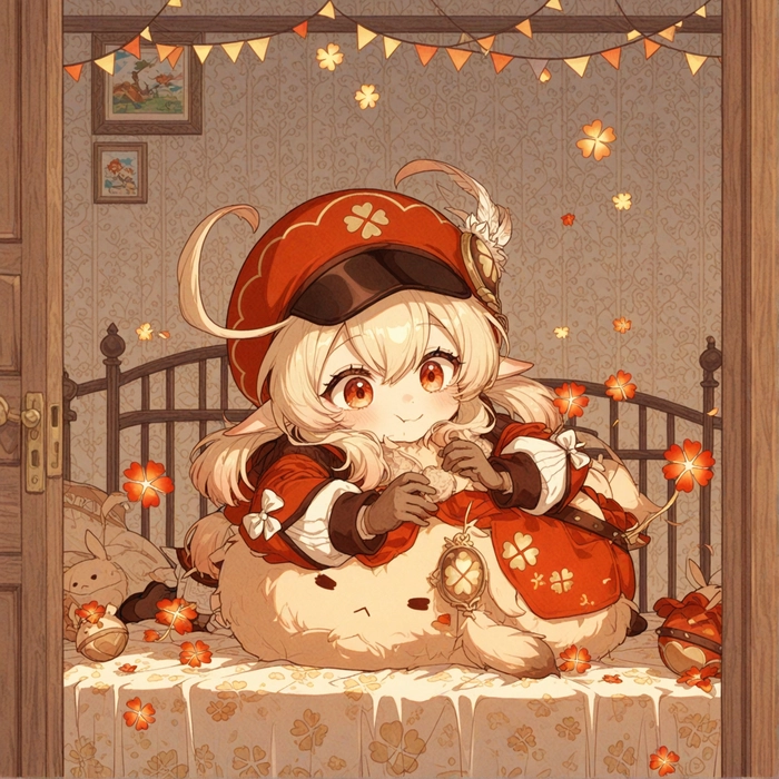 Ảnh Klee Genshin tinh nghịch và dễ thương