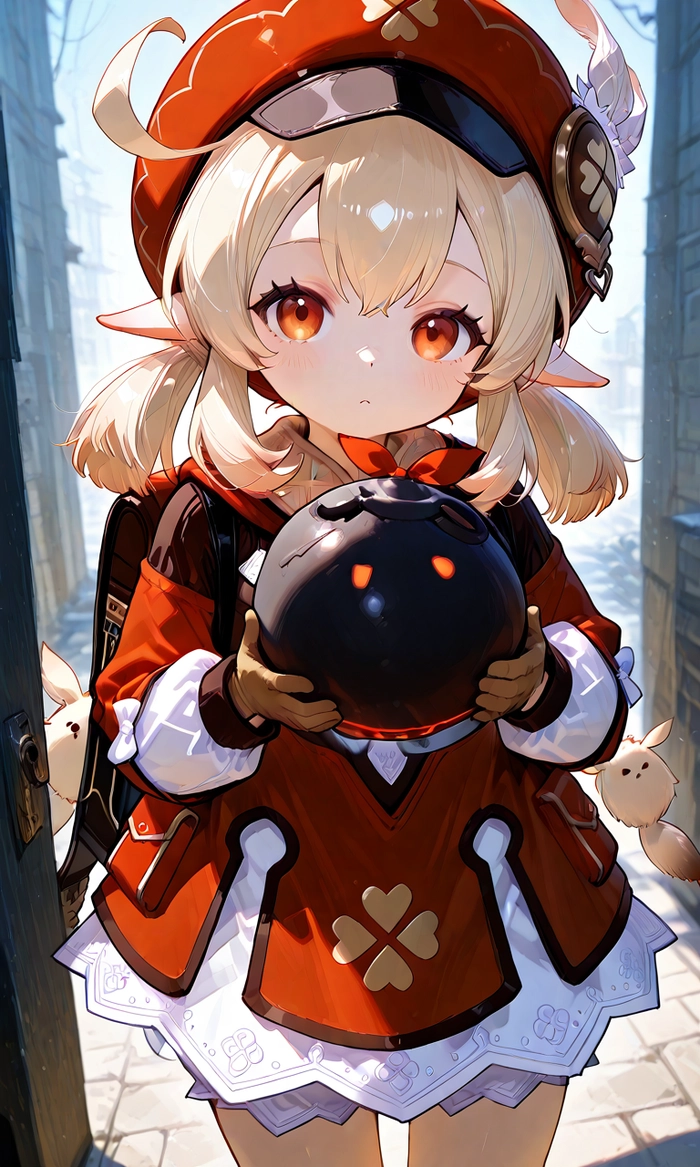 Ảnh Klee Genshin xinh xắn, năng động