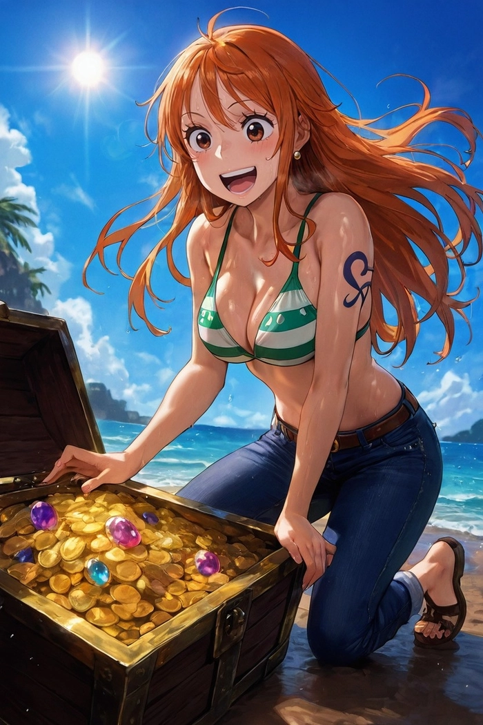 Ảnh Nami cute trong One Piece