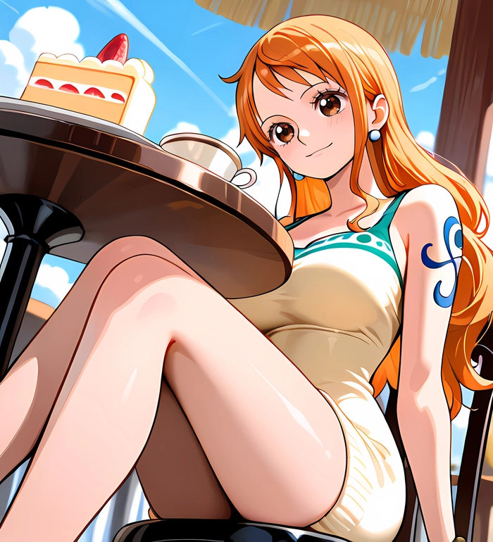 Ảnh Nami mặc đồ bơi quyến rũ