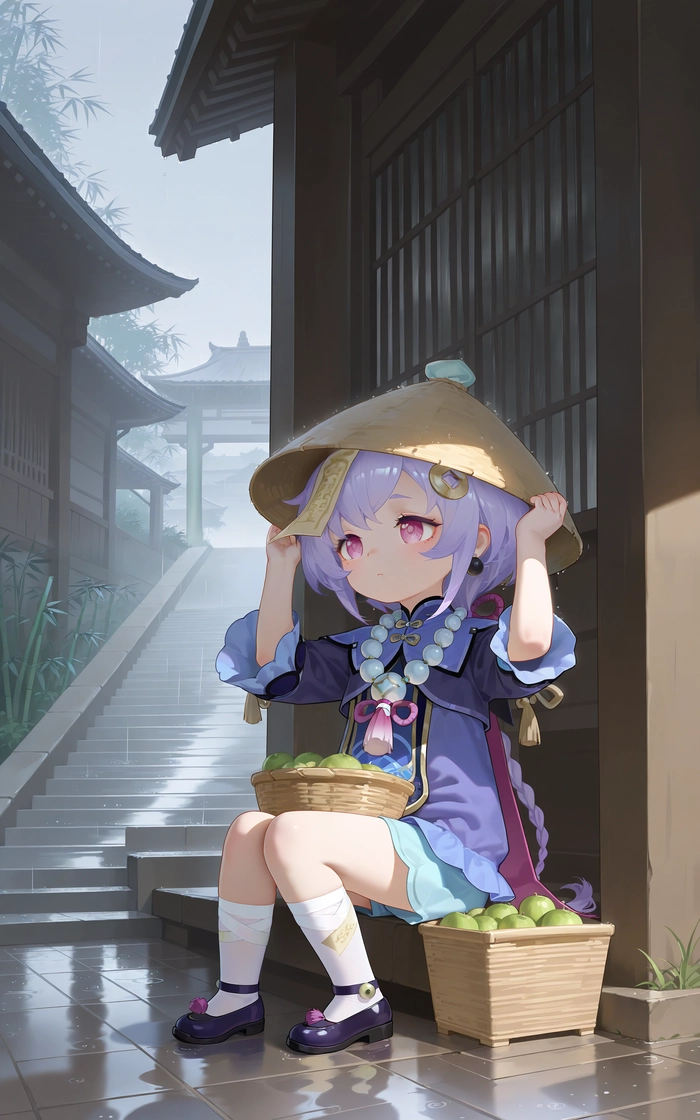 Ảnh Qiqi Genshin Impact 4K đẹp mắt