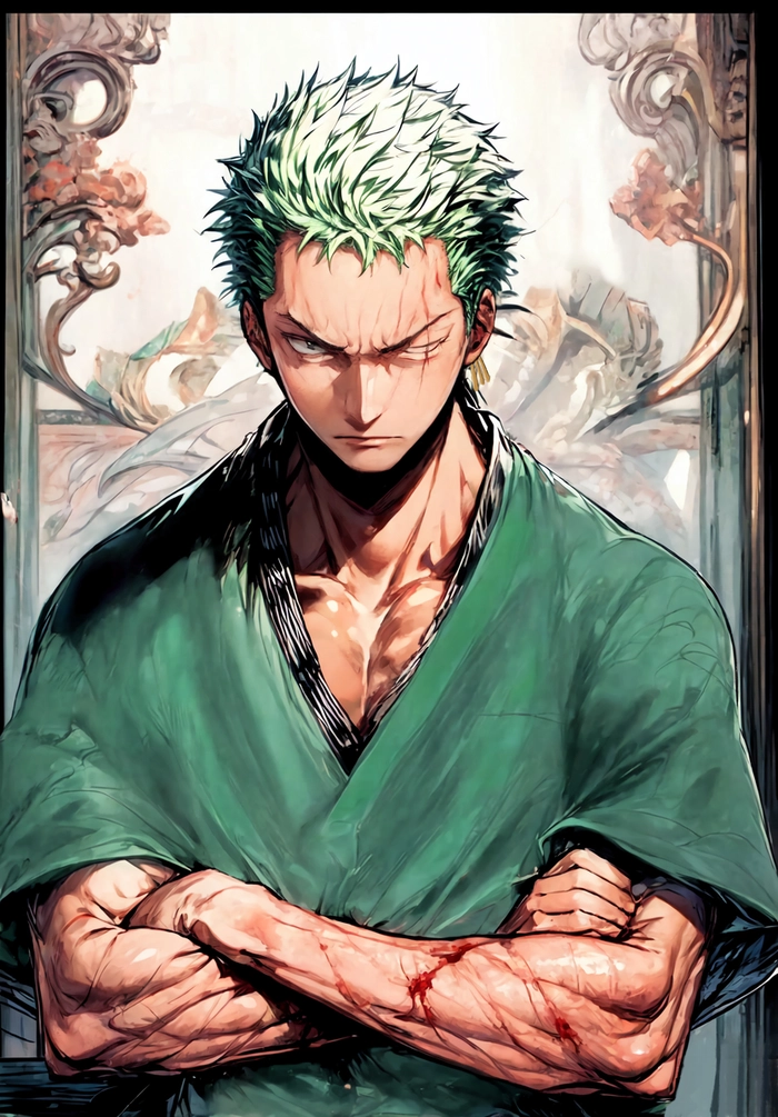 Ảnh Roronoa Zoro ngầu ánh nhìn sắc