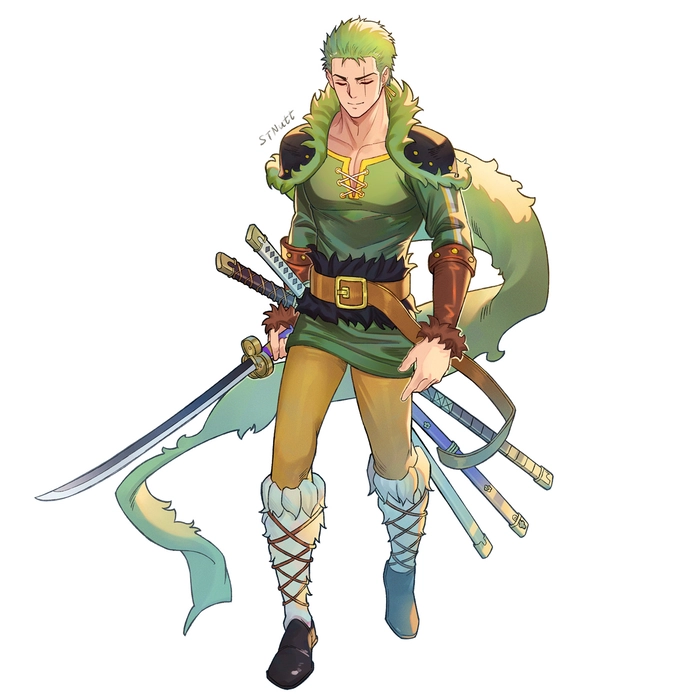 Ảnh Roronoa Zoro ngầu rực rỡ