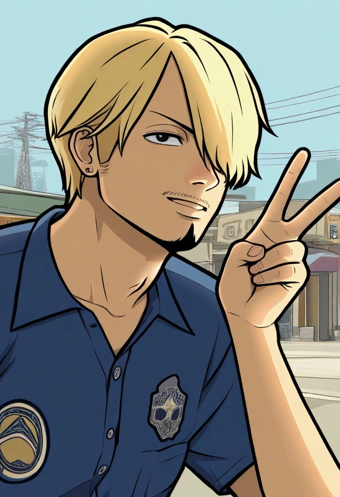 Ảnh Sanji Wano đầy khí chất