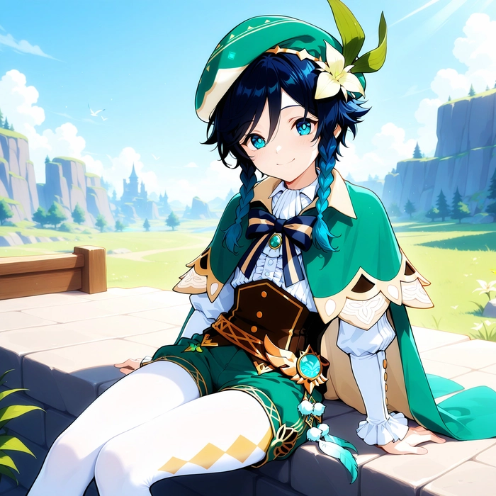 Ảnh Venti Genshin phong cách nhẹ nhàng