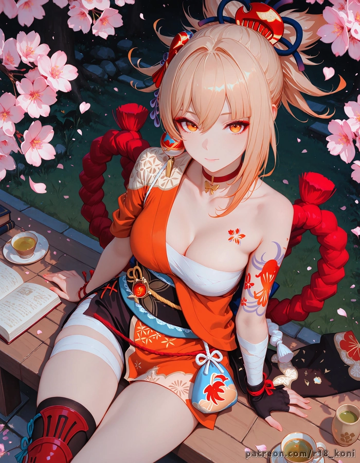 Ảnh Yoimiya sexy nhưng vẫn tinh tế