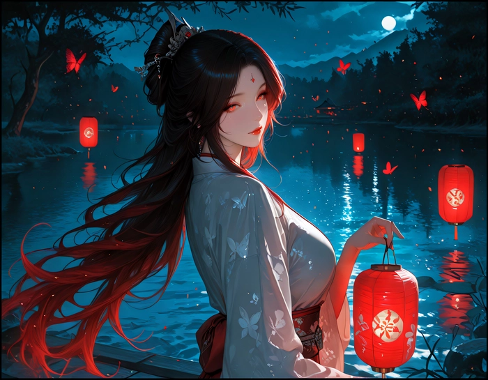 Ảnh anime cổ trang nữ buồn đầy cảm xúc