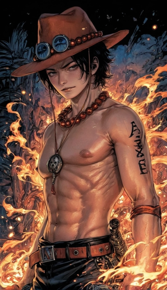 Hình Ace One Piece đẹp hút mắt