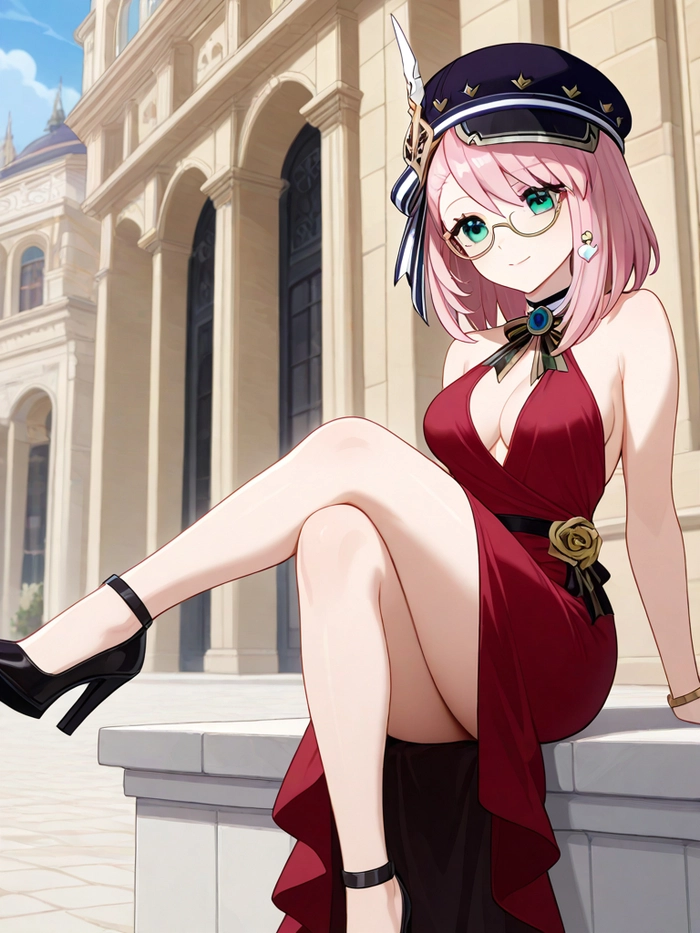 Hình Charlotte Genshin Impact giàu cảm xúc