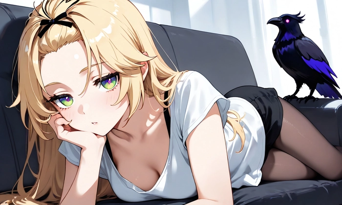 Hình Fischl Genshin cực kỳ hấp dẫn