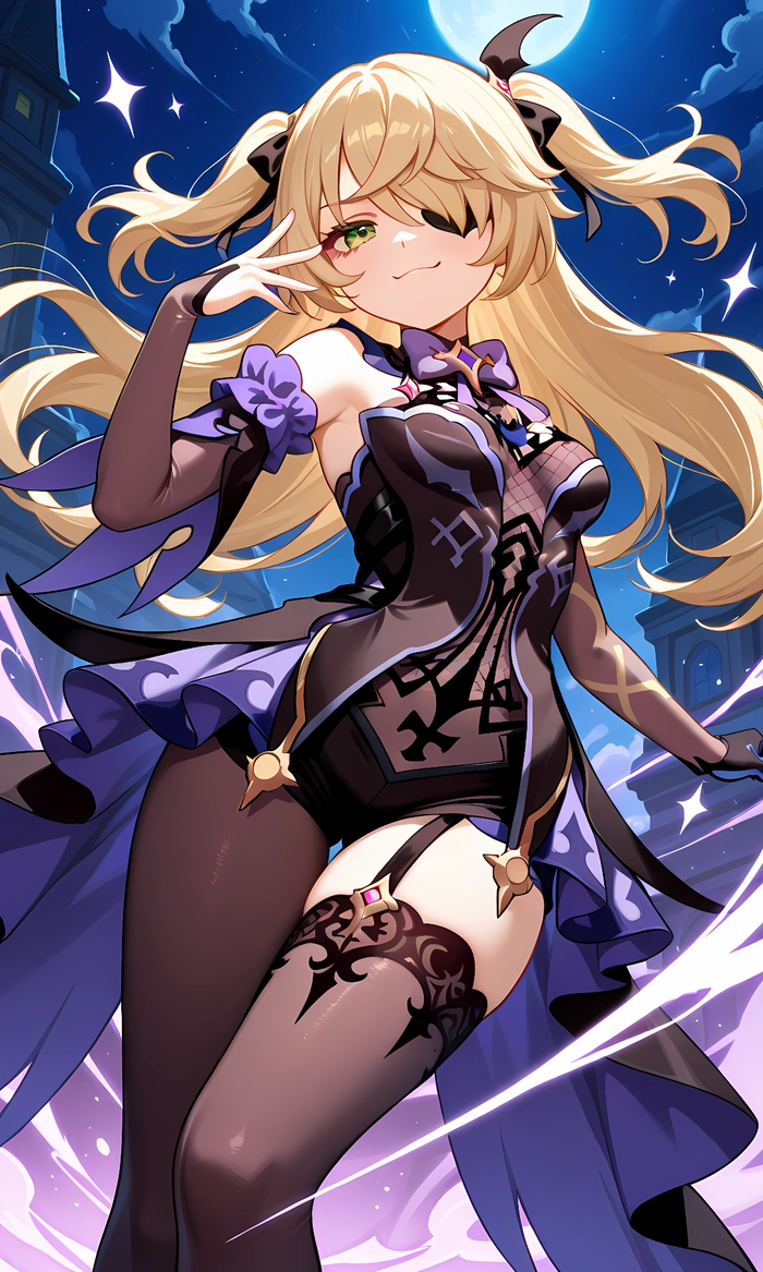 Hình Fischl xinh đẹp trong Genshin