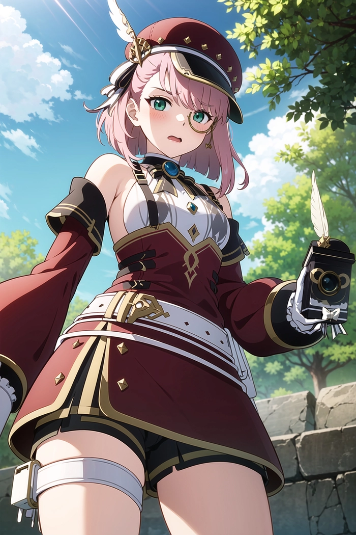 Hình Genshin Impact Charlotte giản dị