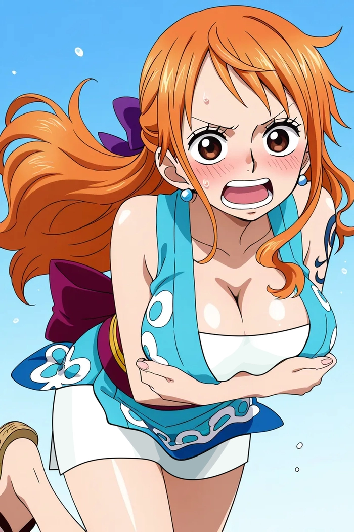 Hình Nami cute nhẹ nhàng