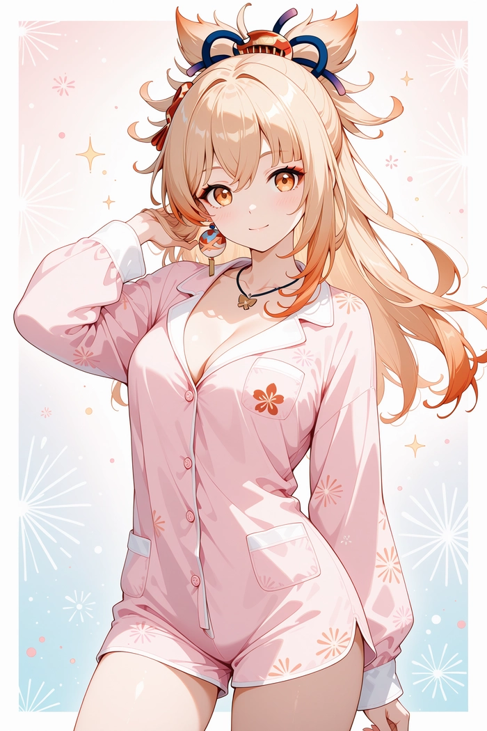 Hình Yoimiya anime quyến rũ và năng động