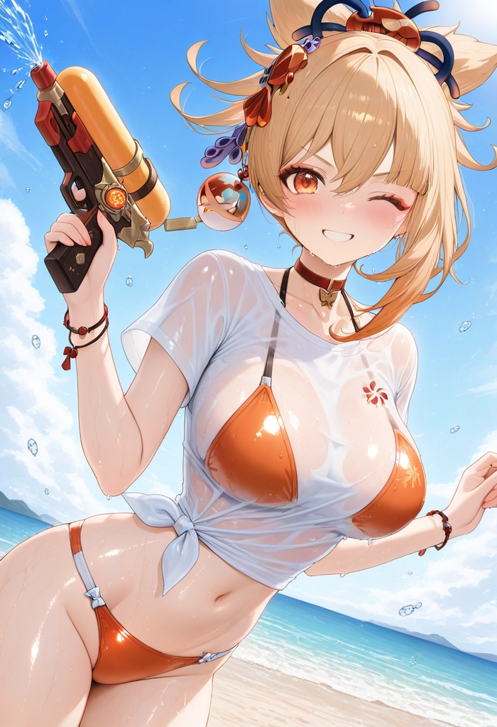 Hình Yoimiya fanart gợi cảm và nghệ thuật