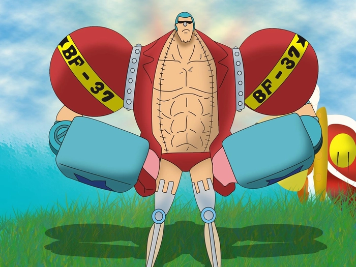 Hình ảnh Franky One Piece đa sắc màu