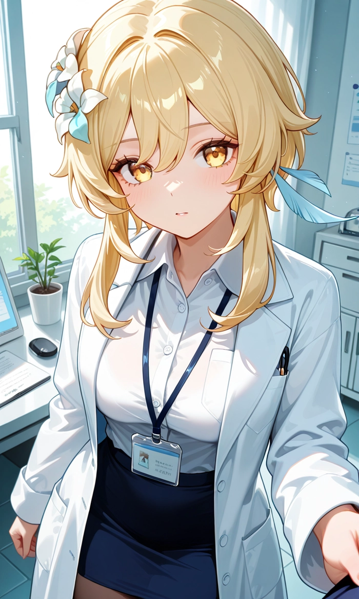 Hình ảnh Lumine đẹp rạng ngời và nữ tính