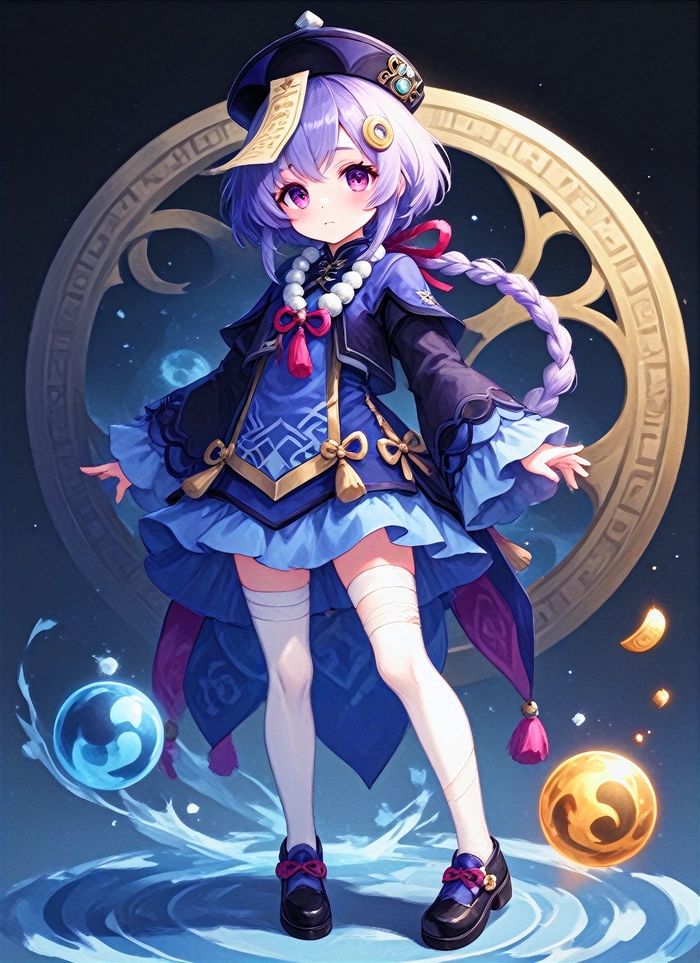 Hình ảnh Qiqi cute làm hình nền điện thoại