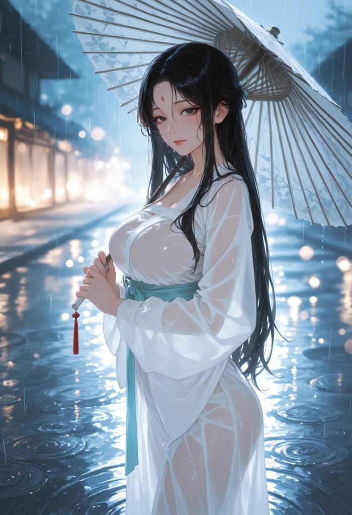 Hình ảnh anime nữ cổ trang Trung Quốc thanh thoát