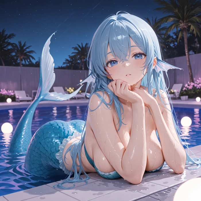 Hình ảnh nàng tiên cá anime mộng mị