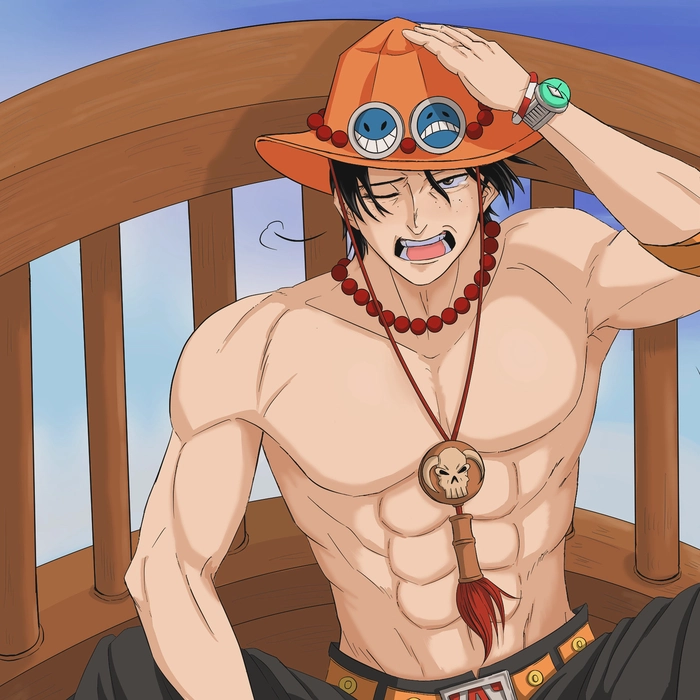Hình anime Ace đầy cảm xúc