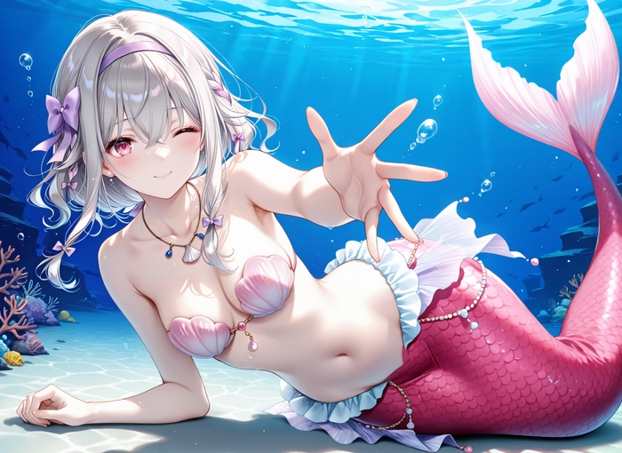 Hình nàng tiên cá anime thần thoại