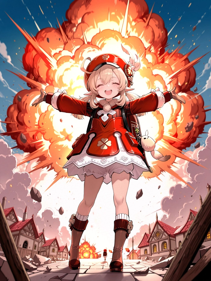 Hình nền Klee Genshin ấn tượng