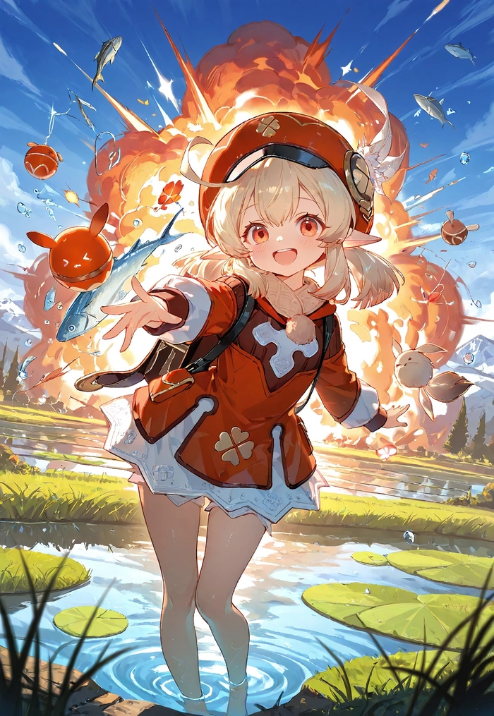 Hình nền Klee dễ thương tinh nghịch