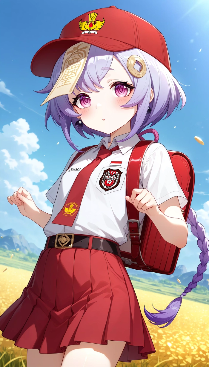 Hình nền Qiqi anime dễ thương