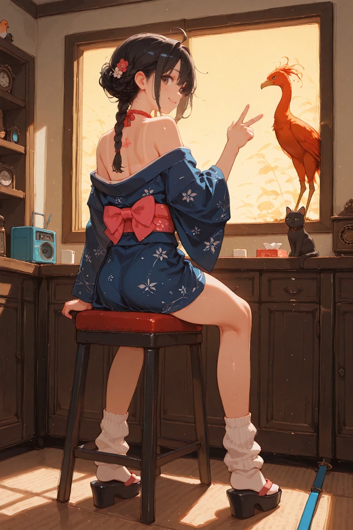 Hình nền anime nữ cổ trang Nhật Bản đẹp mắt