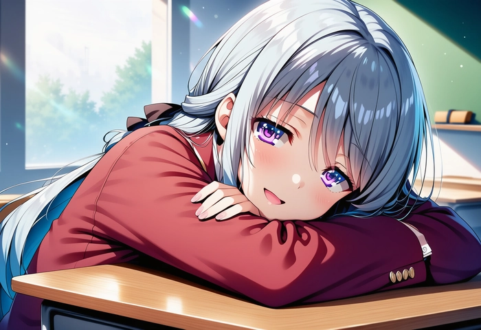 Shiina hiyori anime thần thái an tĩnh